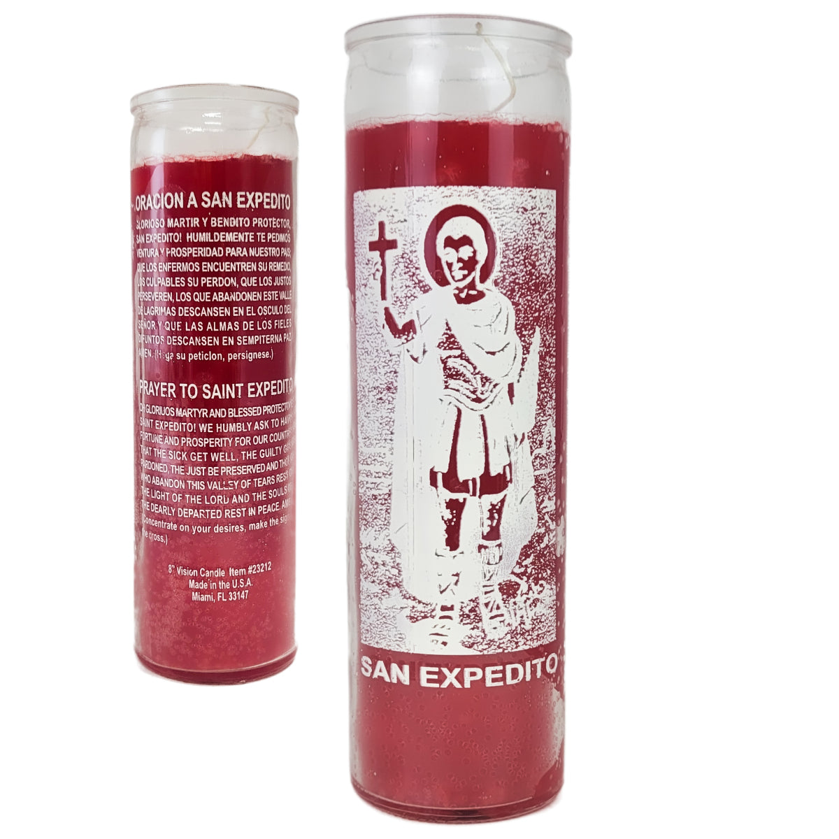 7 Day Candle, St. Expedito (Red)