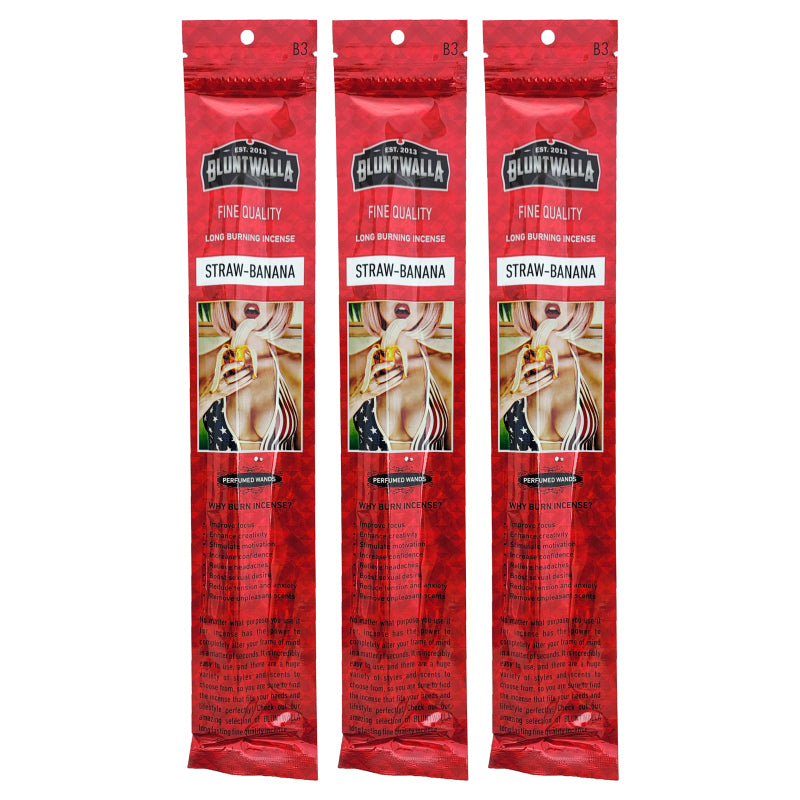 Straw-Banana 11" Bluntwalla Incense Pack