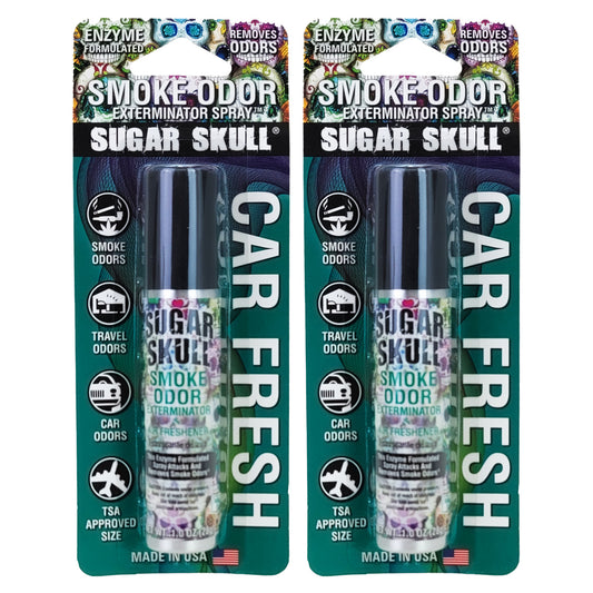 Sugar Skull Travel 1oz Smoke Odor Exterminator Spray Aerosol Mini Can, by Tobacco Outlet Products