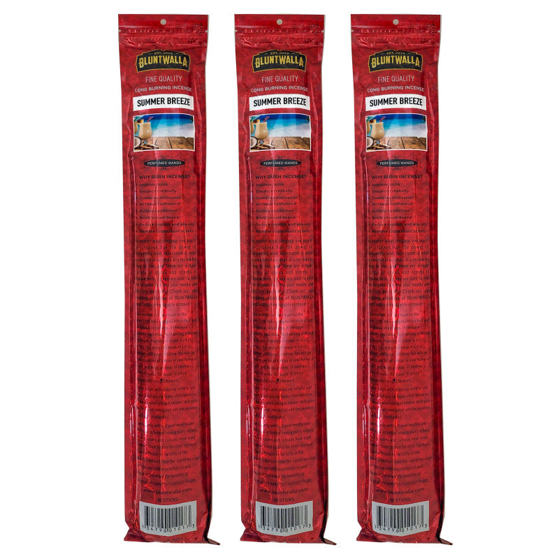19" Jumbo Bluntwalla Summer Breeze Scent Incense Pack