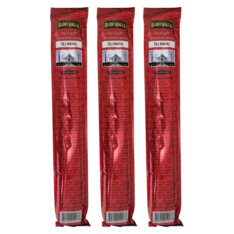 19" Jumbo Bluntwalla Taj Mahal Scent Incense Pack