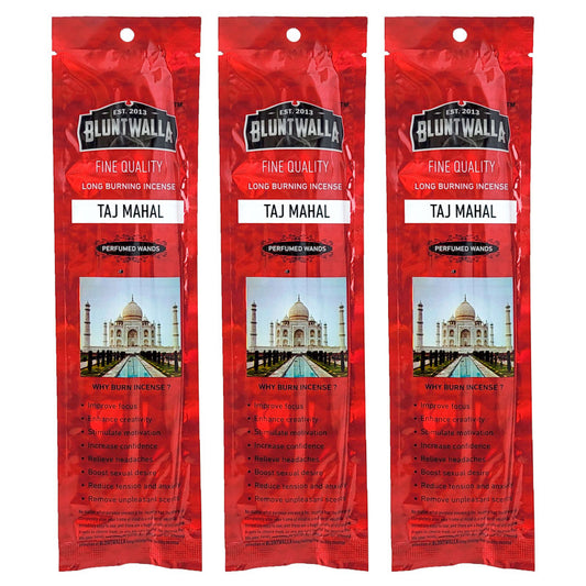 8" Short Bluntwalla Incense Packs, Taj Mahal Scent