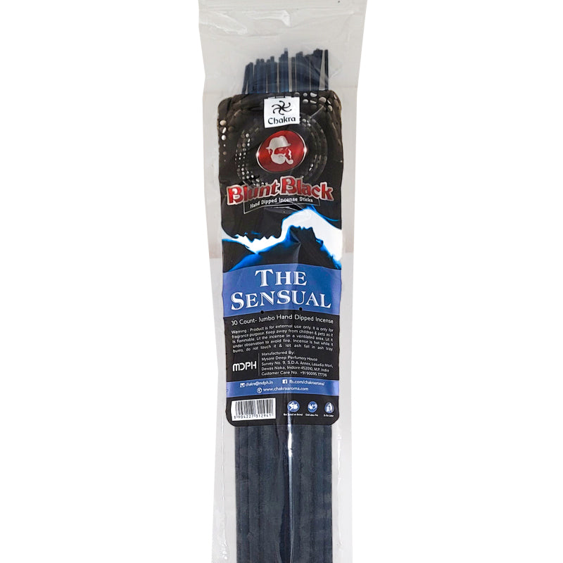 The Sensual Scent 19" Blunt Black Jumbo Incense