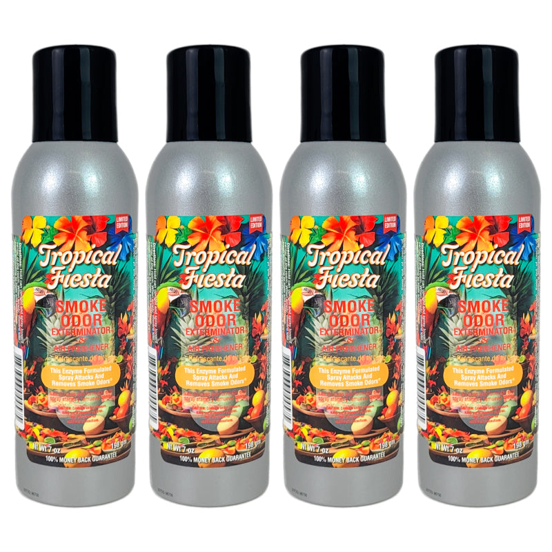 Tropical Fiesta Scent 7oz Smoke Odor Exterminator Aerosol Can Spray