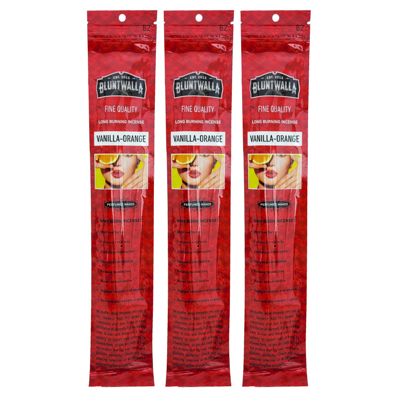 Vanilla-Orange 11" Bluntwalla Incense Pack