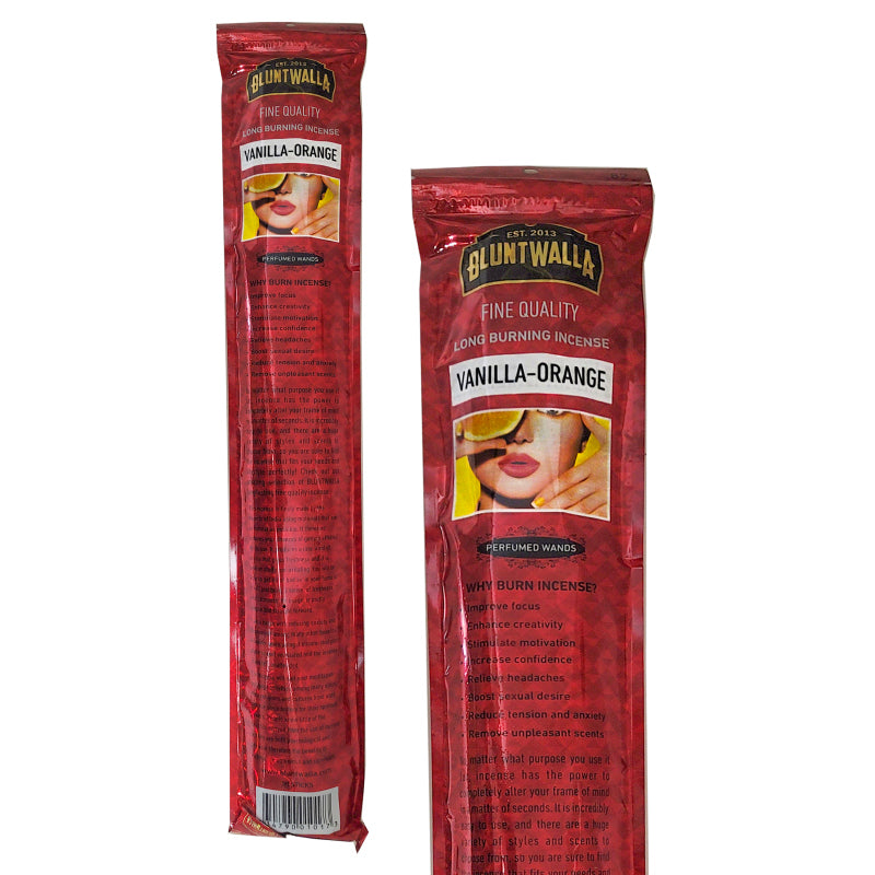 19" Jumbo Bluntwalla Vanilla-Orange Scent Incense Pack