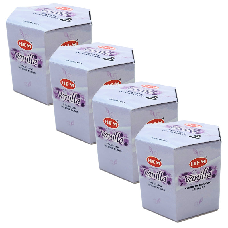 HEM Backflow Incense Cones, 40 Cone Pack, Vanilla