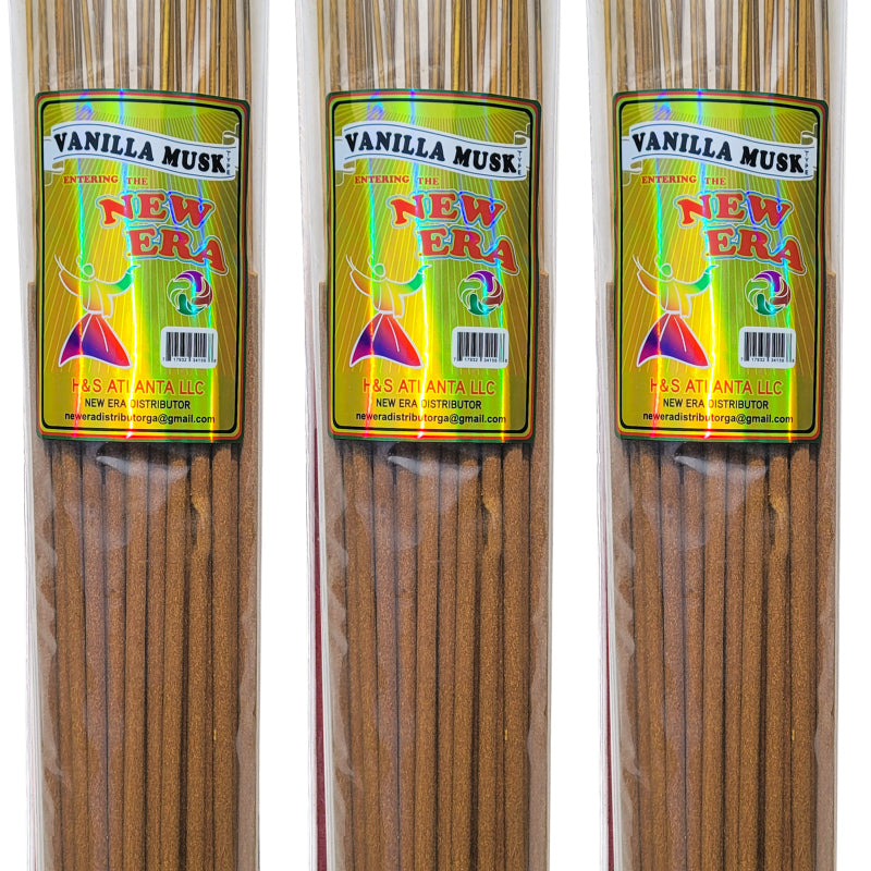 Vanilla Musk Scent, New Era 19" Jumbo Incense