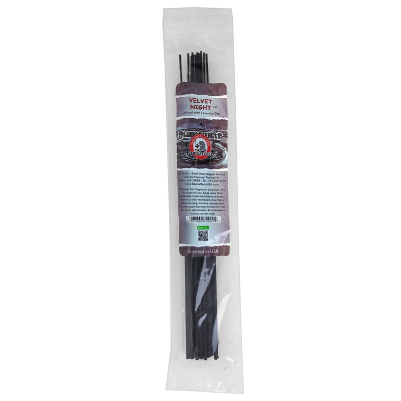 10.5" BluntEffects Incense Fragrance Wands, 12-Pack Velvet Night