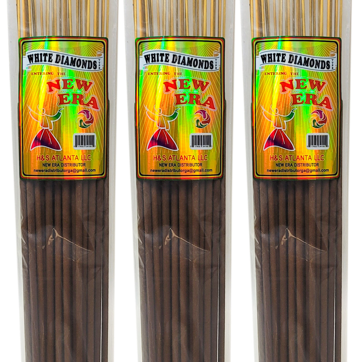 White Diamonds TYPE Scent, New Era 19" Jumbo Incense