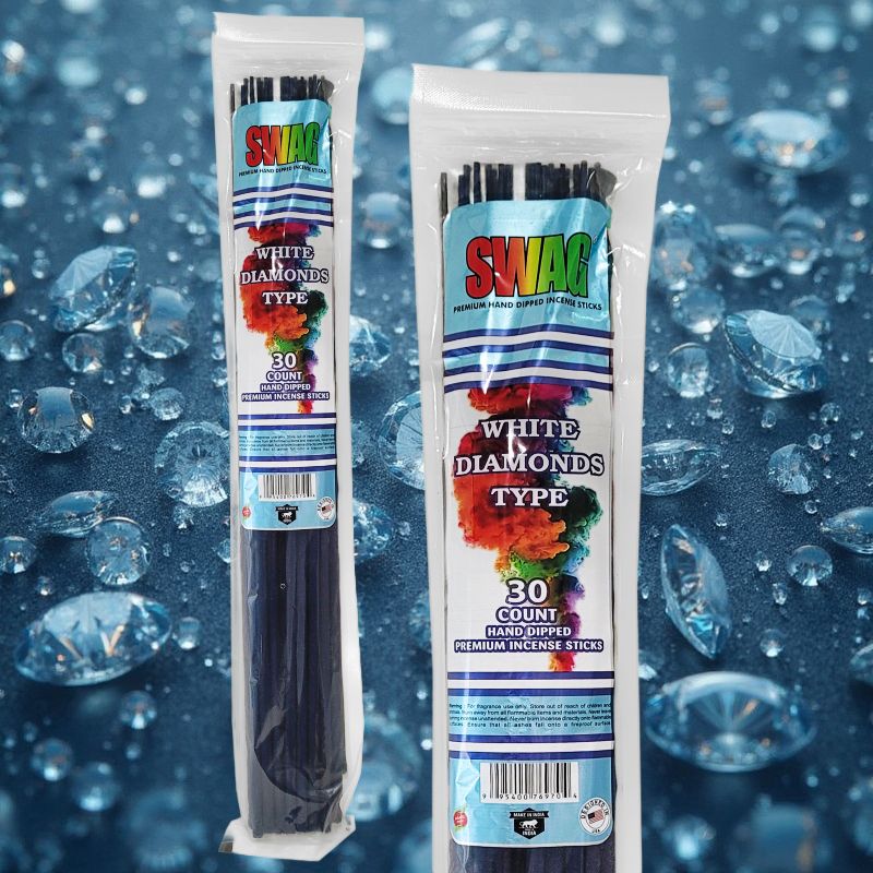 White Diamonds Type Scent 19" SWAG Jumbo Incense