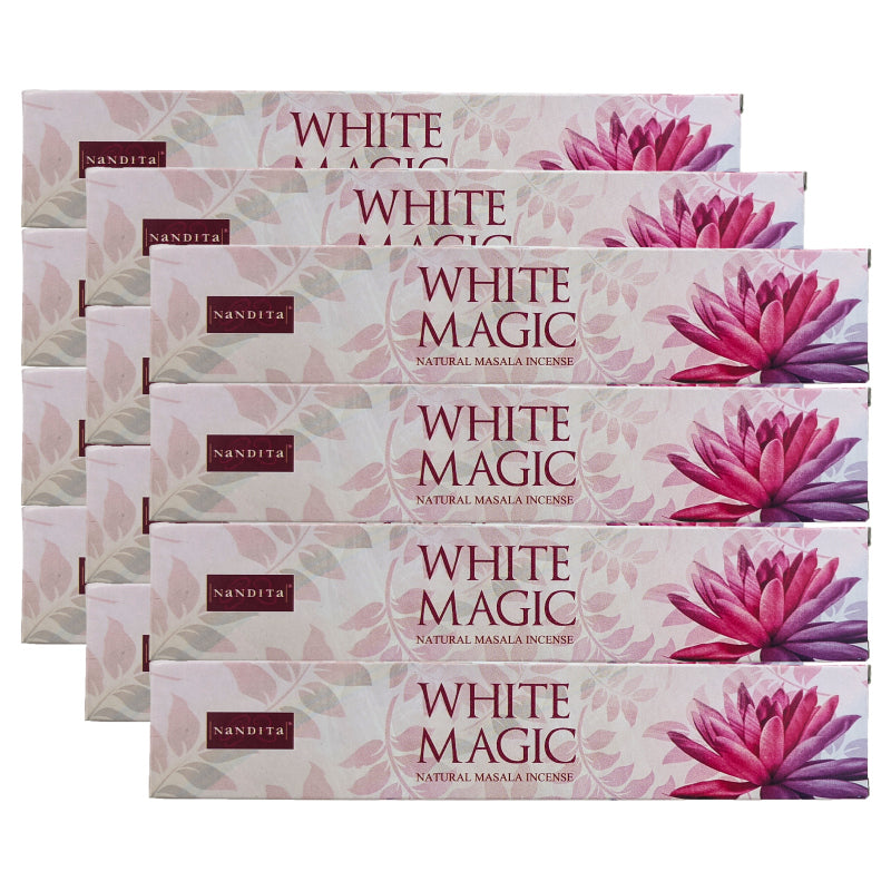 Nandita White Magic Incense Sticks, 15g Packs