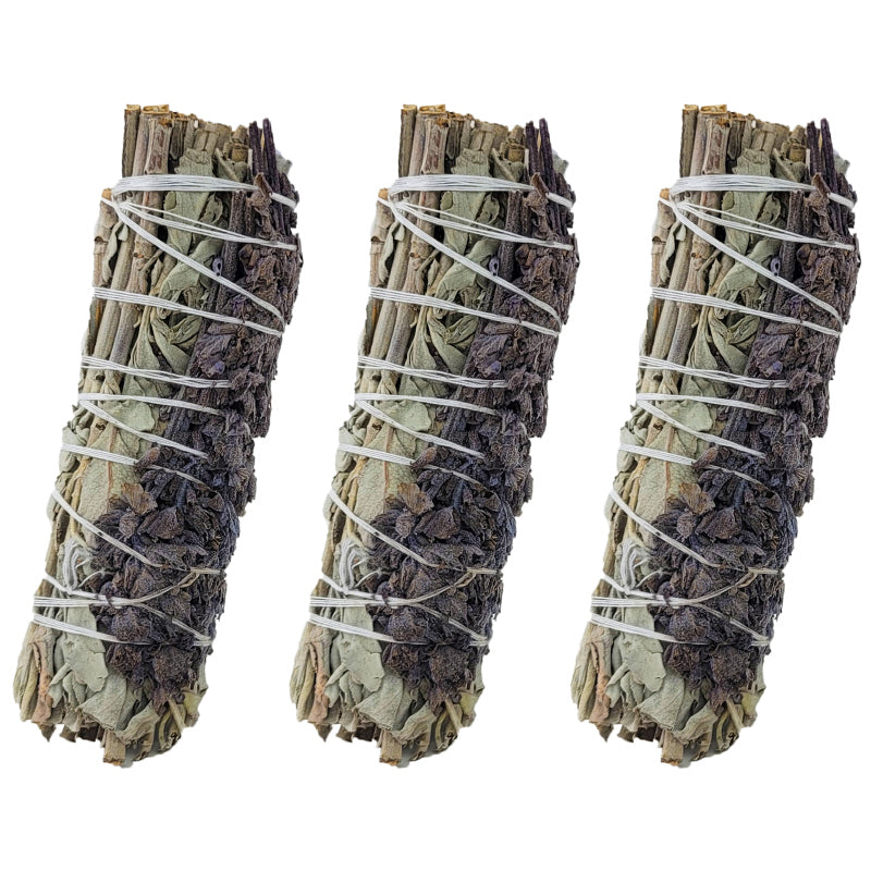 White Sage & Lavender 4" Bundle Smudge Stick