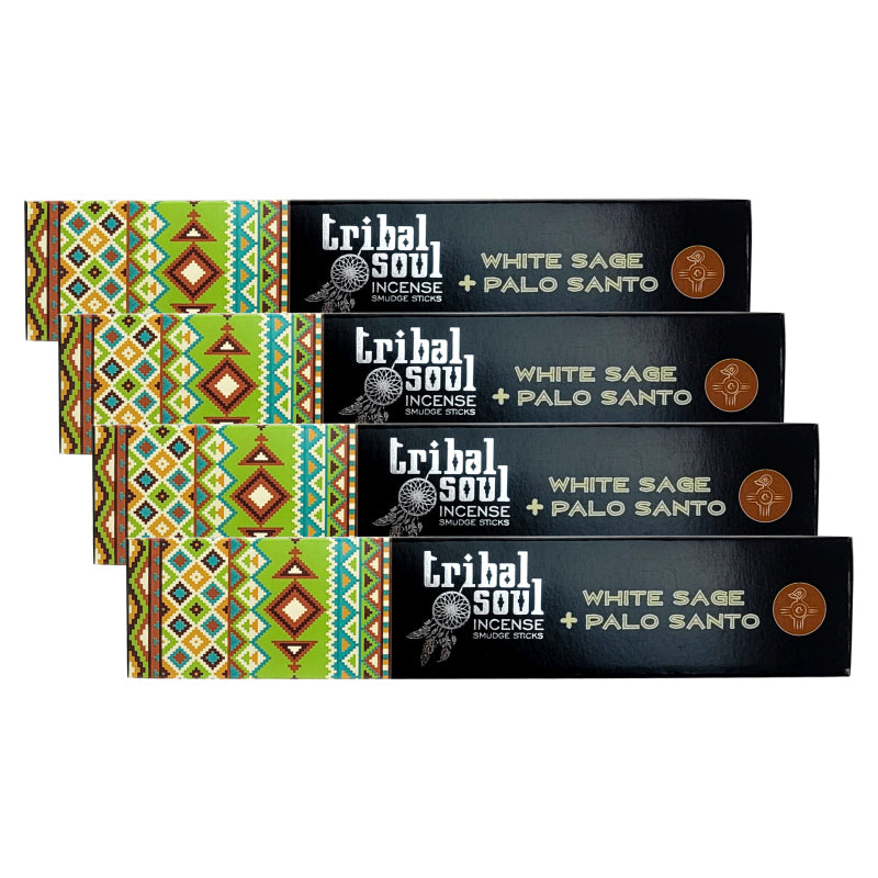 White Sage + Palo Santo 15g 8" Incense Pack, by Tribal Soul