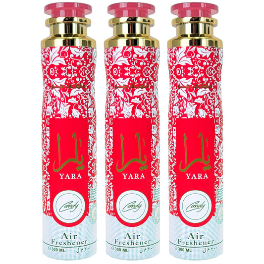 Yara CANDY Aerosol Air Freshener Spray, 300ml, by Lattafa