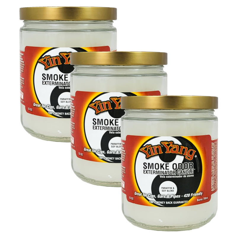Yin Yang 4" Odor Exterminator Glass Jar Candle 13oz