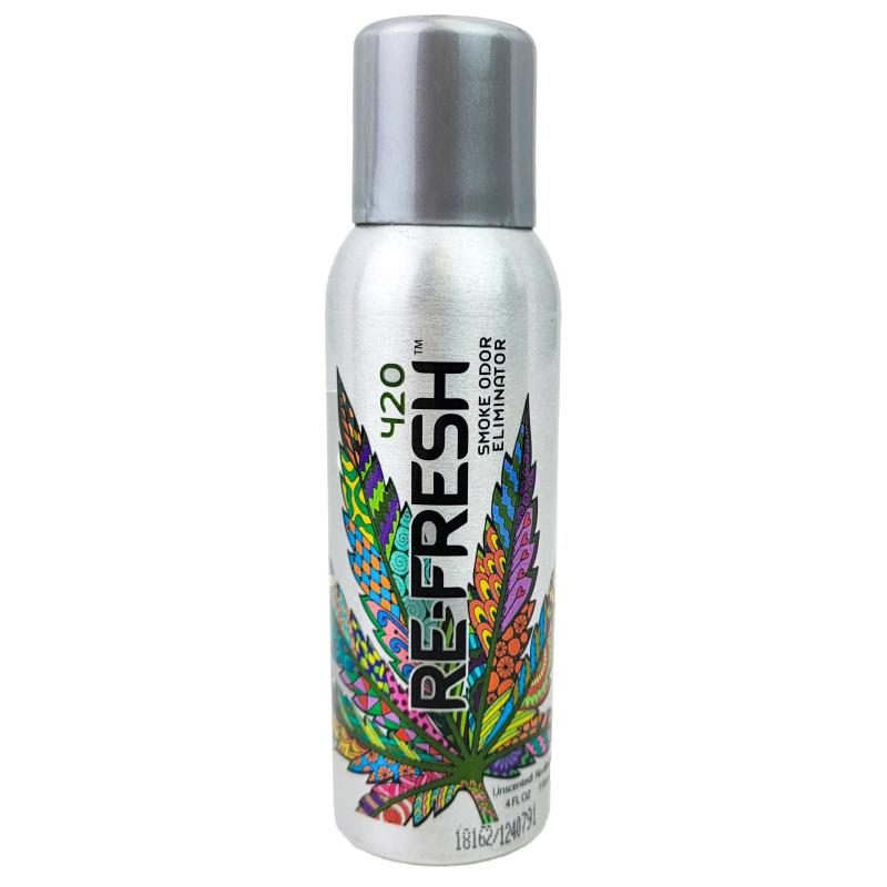 420 (Unscented) Re-Fresh Smoke Odor Eliminator Can Spray, 4oz