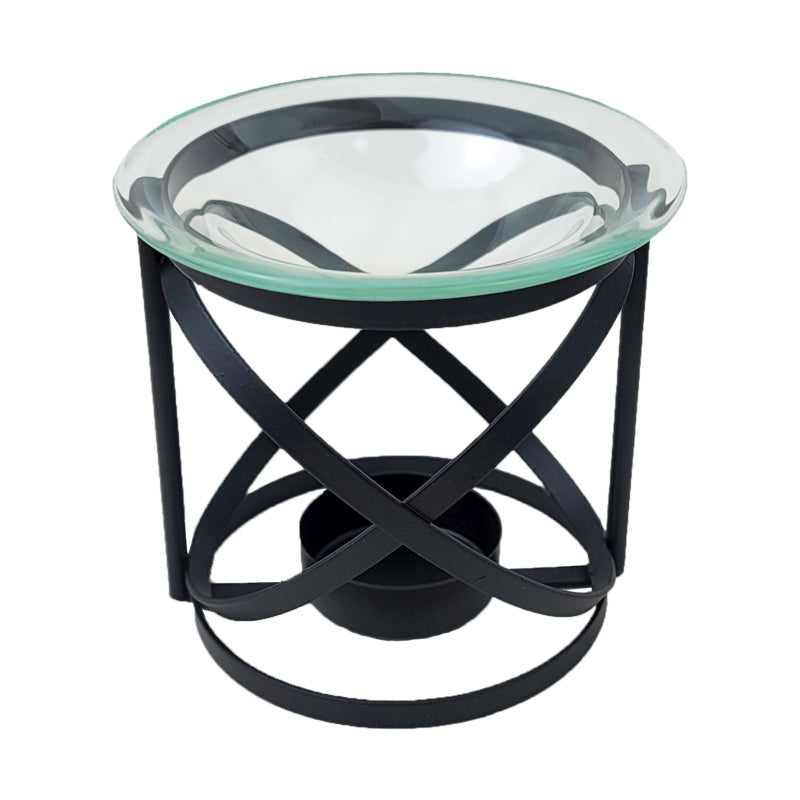 Orbital 4" Metal & Glass Oil Warmer