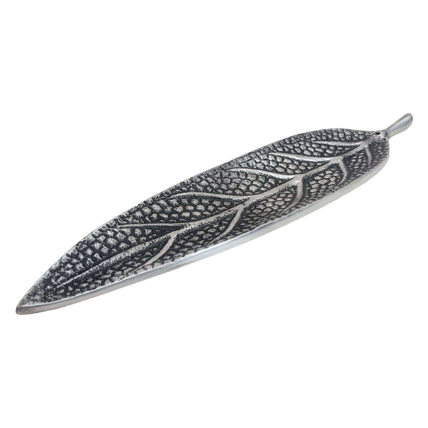 11" Metal Leaf Incense Burner & Ash Catcher