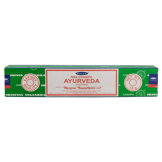 Satya Nag Champa Ayurveda Incense Sticks, 15g Pack