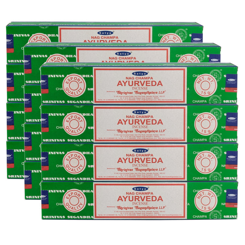 Satya Nag Champa Ayurveda Incense Sticks, 15g Pack