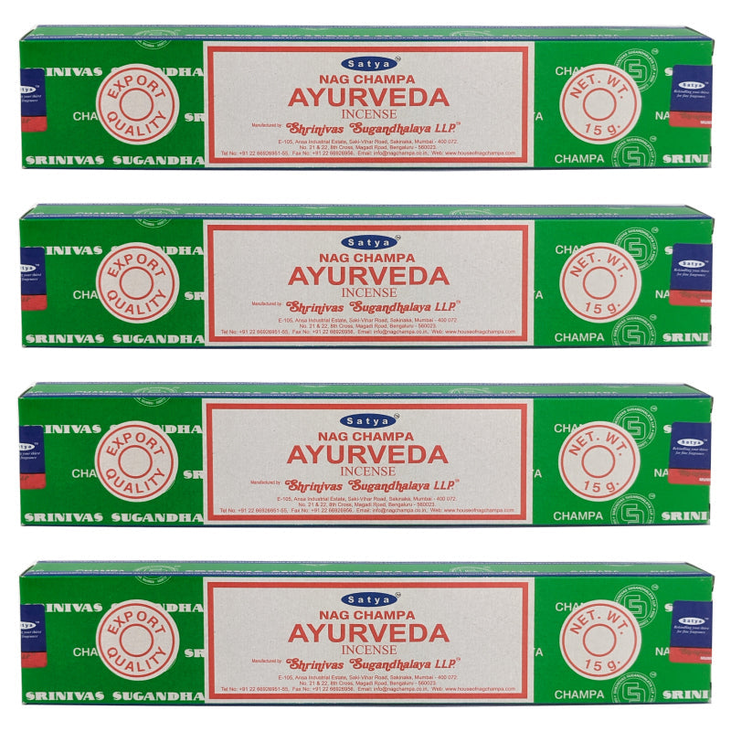 Satya Nag Champa Ayurveda Incense Sticks, 15g Pack