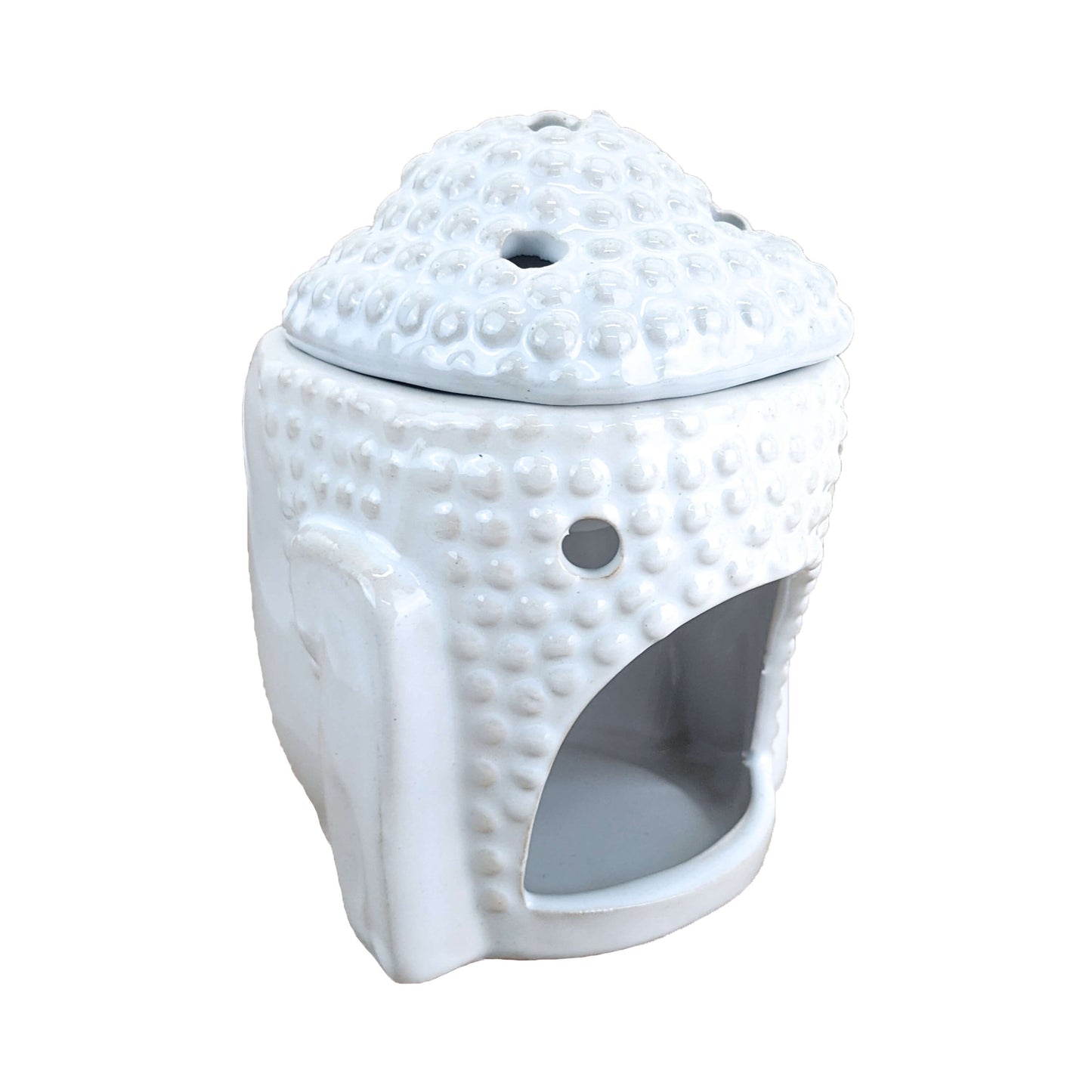 Aromar Buddha Ceramic Oil Warmer, White