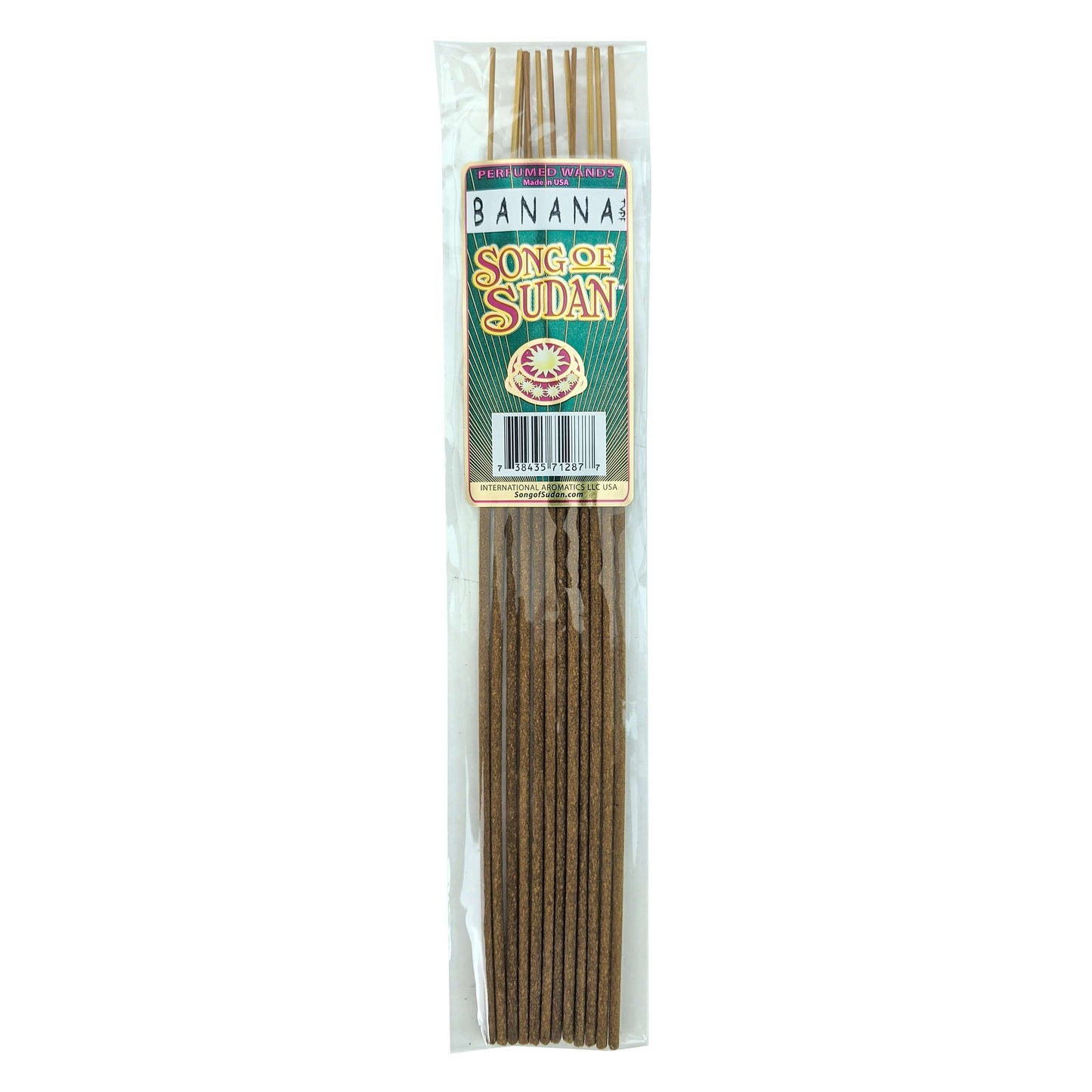 Song Of Sudan Handmade 11" Incense Sticks - Banana Type Scent - 12 Sticks