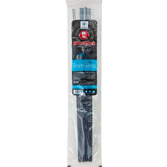 Bare Bliss Scent 10.5" Blunt Black Incense, 12-Stick Pack