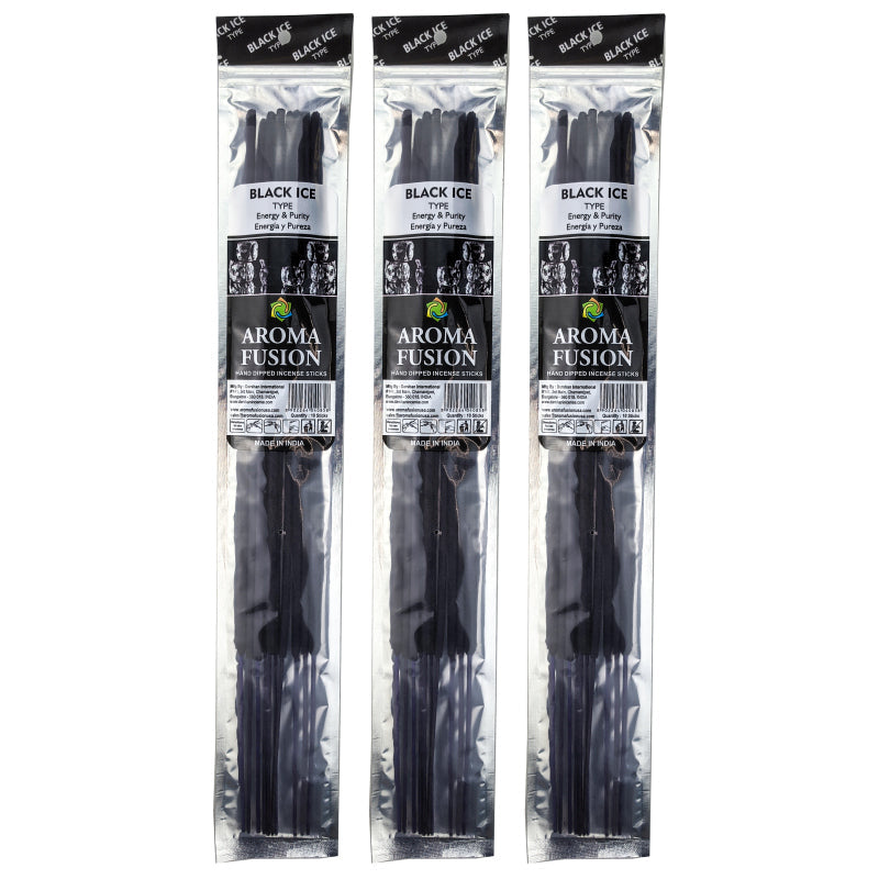 Black Ice TYPE Scent Aroma Fusion 19" Jumbo Incense, 10-Stick Pack