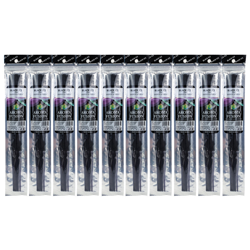 LIMITED TIME 10-Packs Aroma Fusion 11" Incense Sticks, Black Ice Type Scent