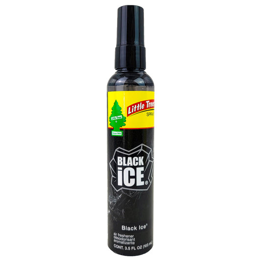 Little Trees 3.5oz Spray Car Air Freshener, Black Ice Scent