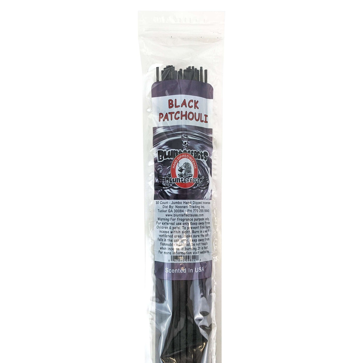 Black Patchouli Scent, 19" BluntEffects Jumbo Incense