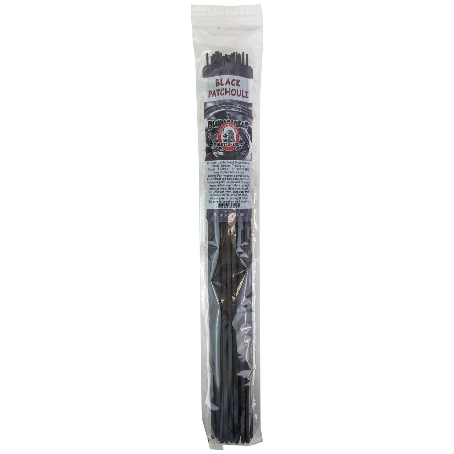 Black Patchouli Scent, 19" BluntEffects Jumbo Incense