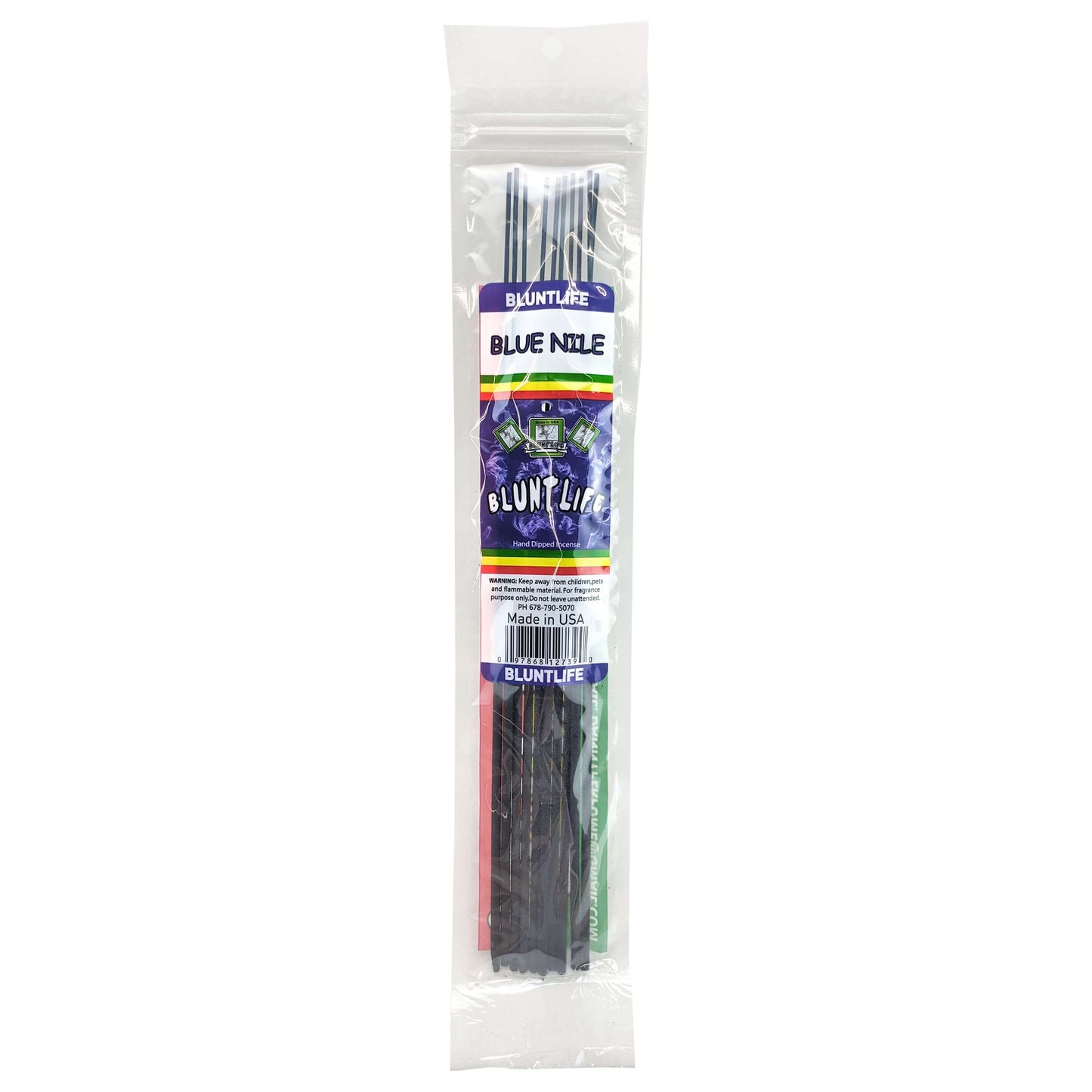 Blue Nile Scent 10.5" BluntLife Incense, 12-Stick Pack