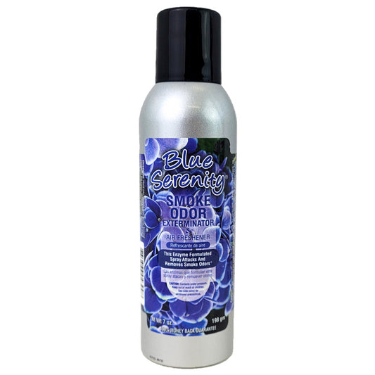 Blue Serenity Scent 7oz Smoke Odor Exterminator Aerosol Can Spray