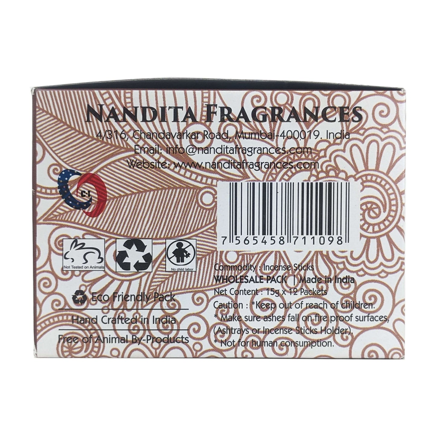 Nandita Original Palo Santo Incense Sticks, 15g Pack