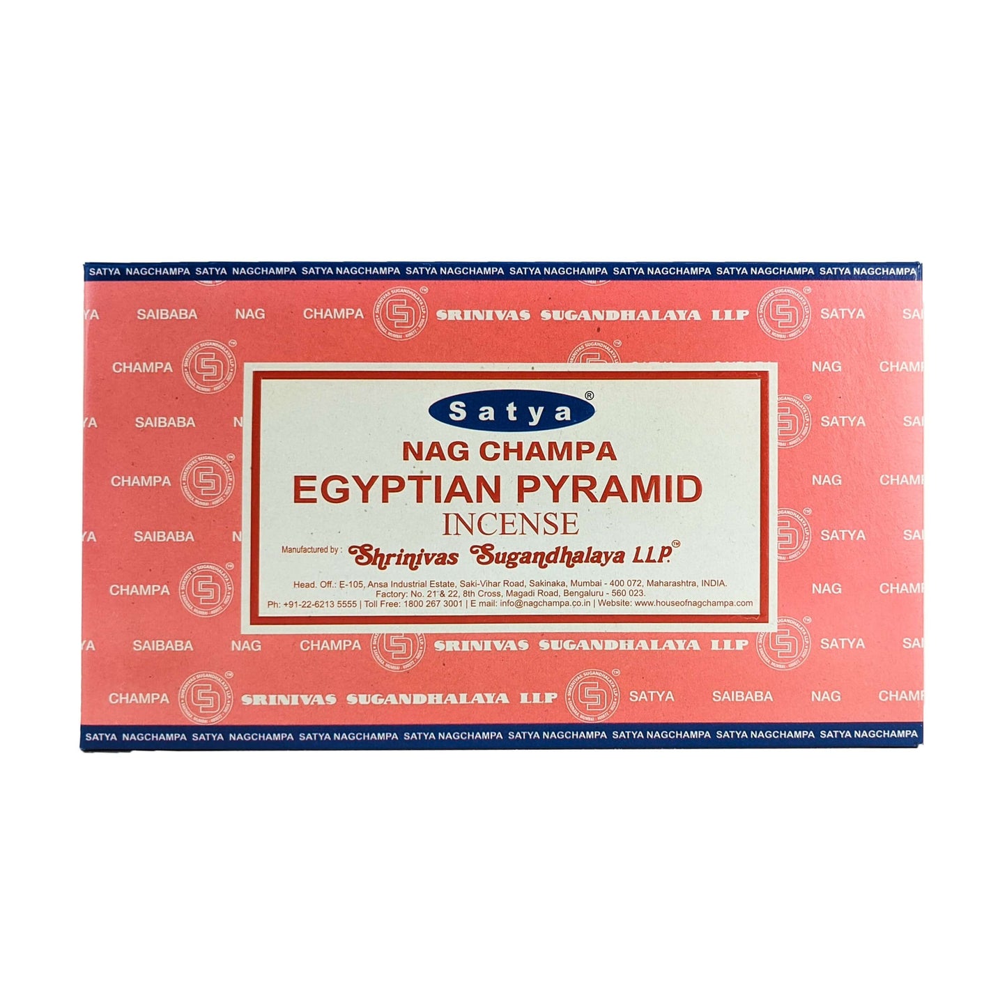 Satya Egyptian Pyramid Incense Sticks, 15g Pack