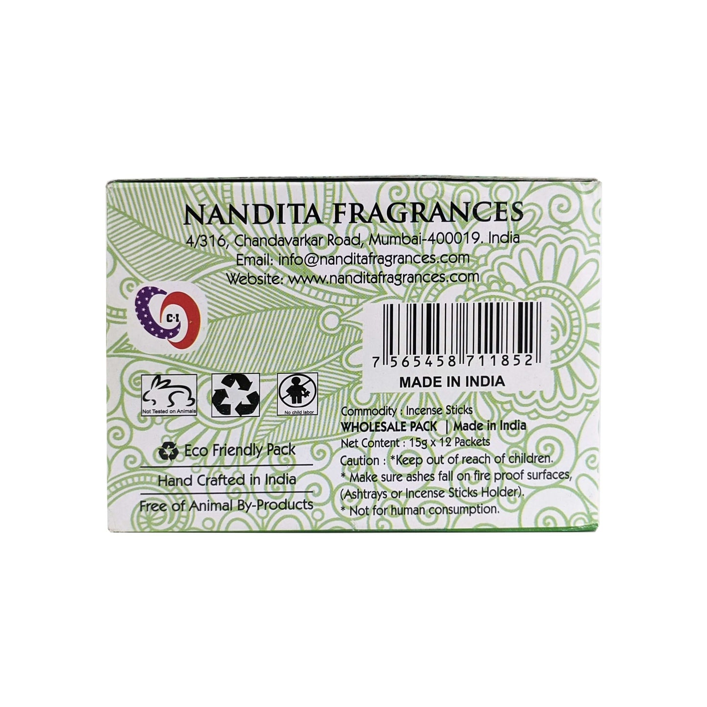 Nandita Original Frankincense Incense Sticks, 15g Pack