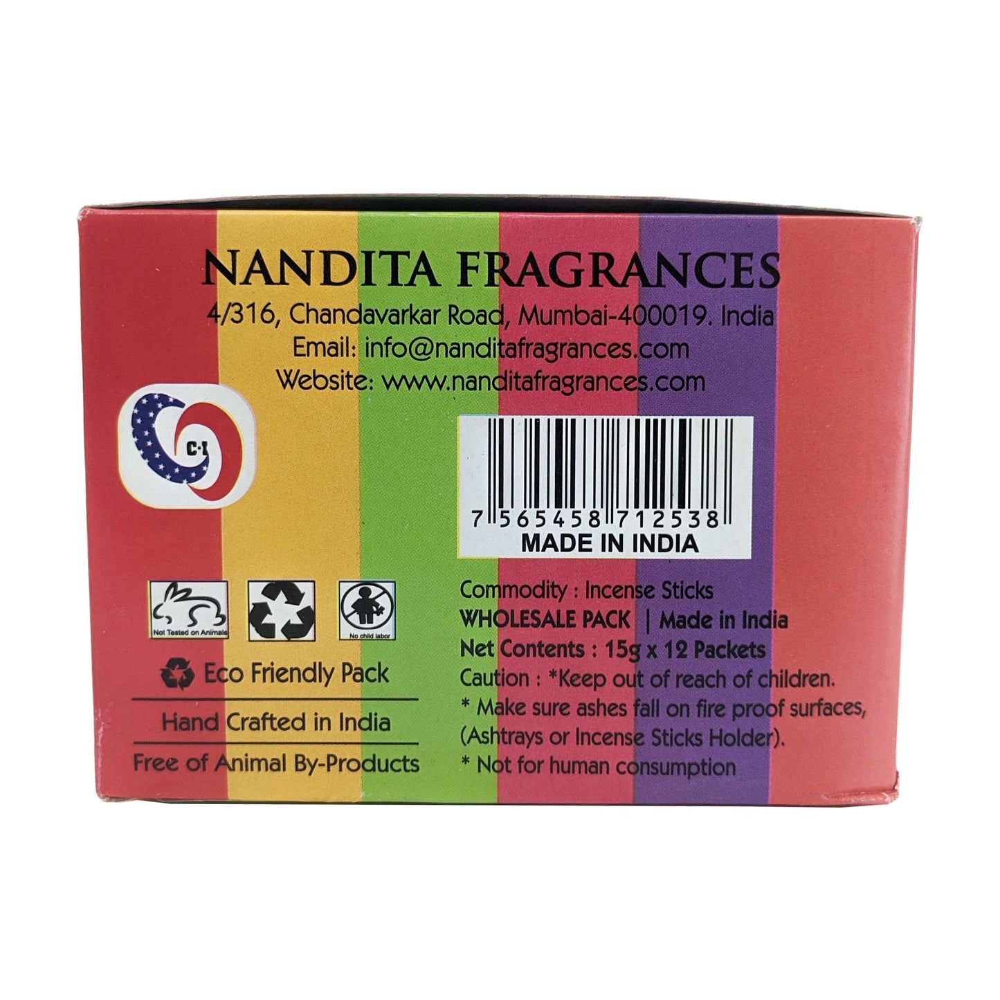 Nandita Fruit Punch Incense Sticks, 15g Pack