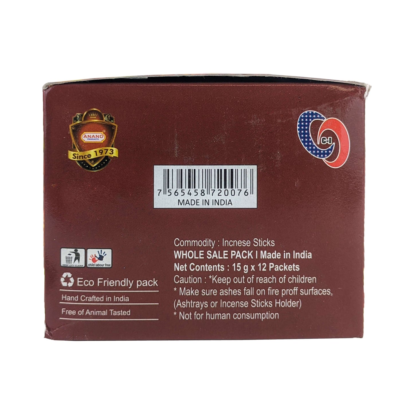 Anand Amber Gold Incense Sticks, 15g Pack