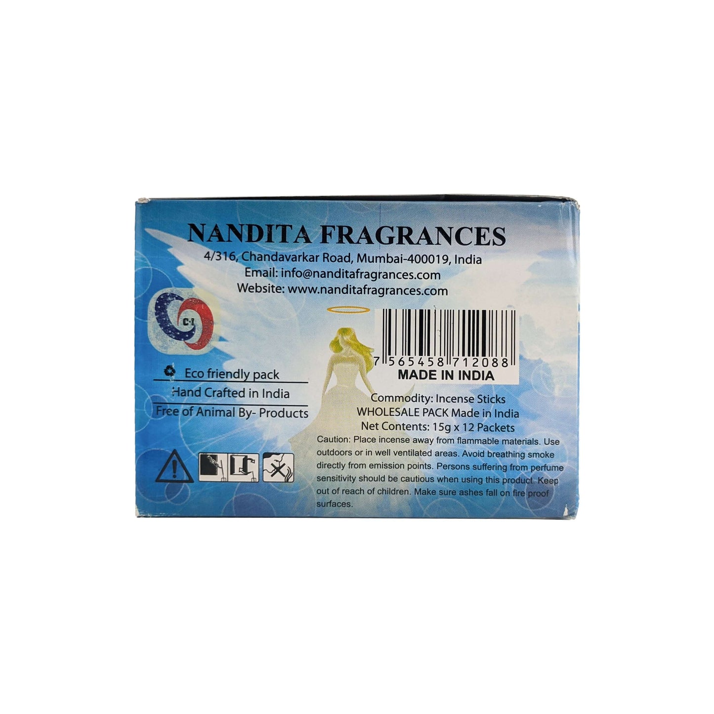 Nandita Angel Love Incense Sticks, 15g Pack