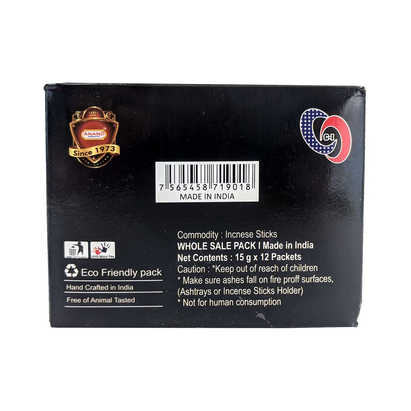 Anand Black Gold Incense Sticks, 15g Pack