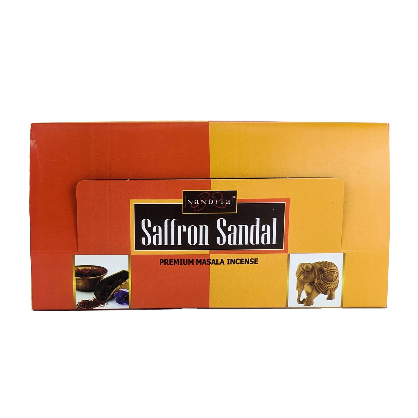 Nandita Saffron Sandal Incense Sticks, 15g Pack