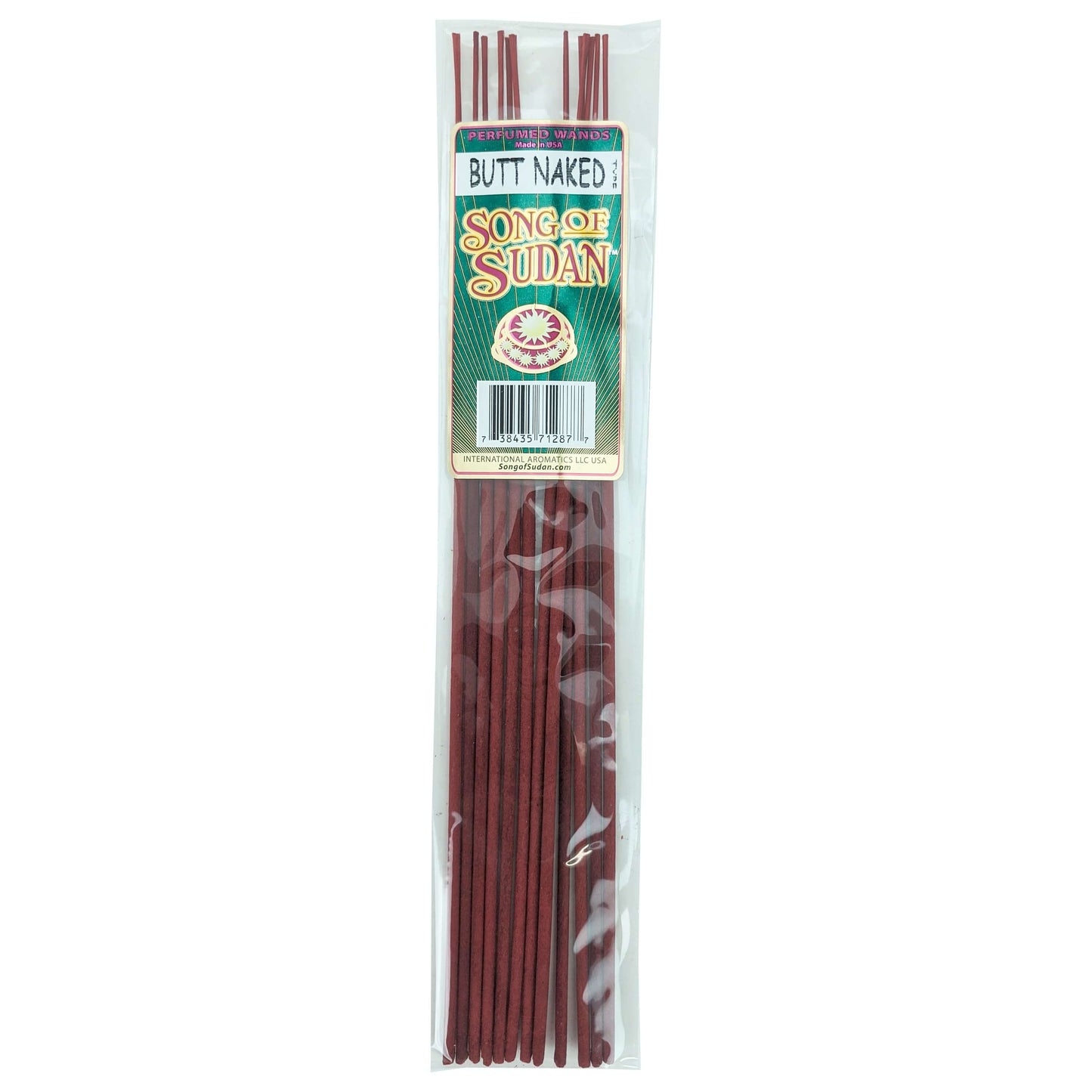 Song Of Sudan Handmade 11" Incense Sticks - Butt Naked Type Scent - 12 Sticks