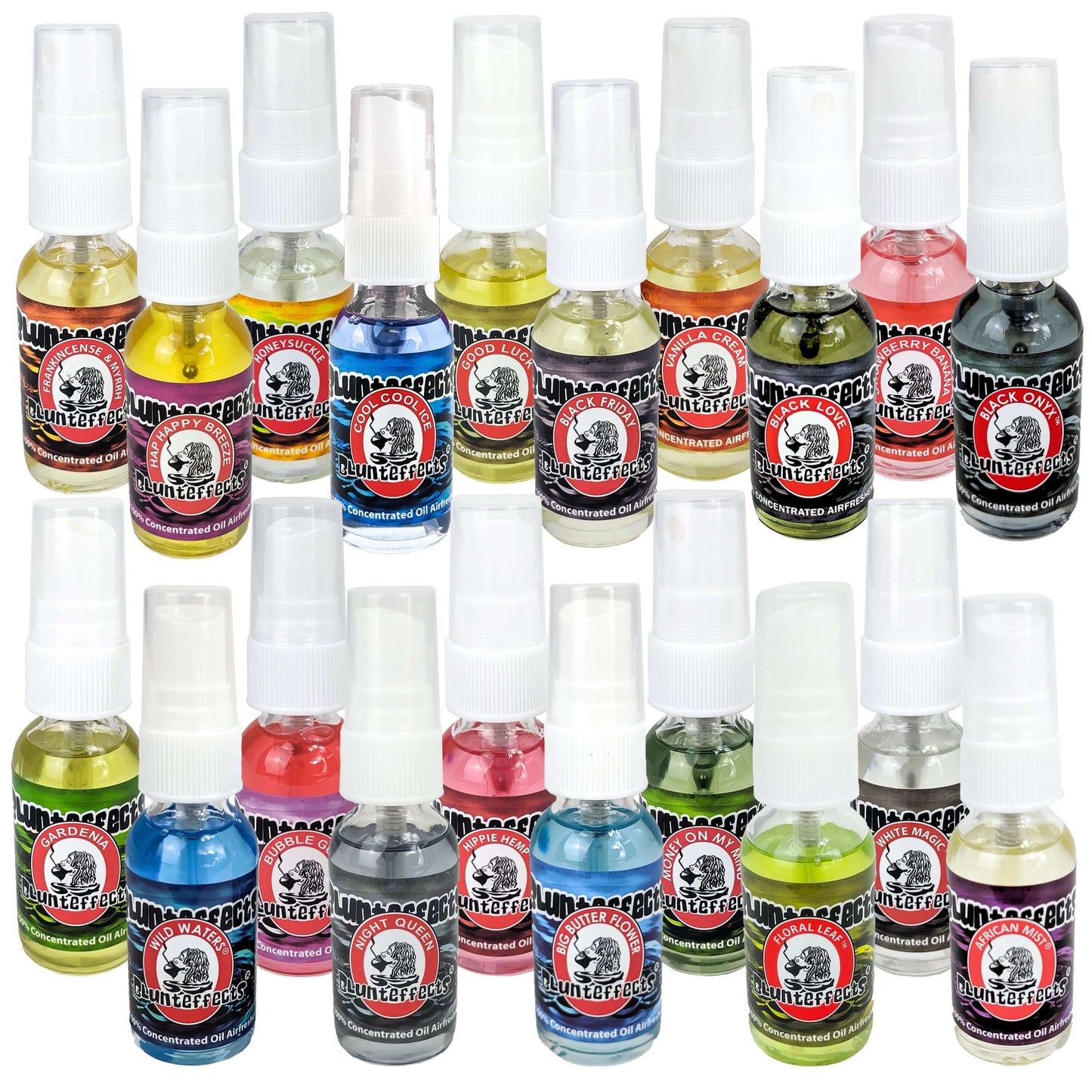 4-Pack Assorted BluntEffects 1OZ Air Freshener Sprays