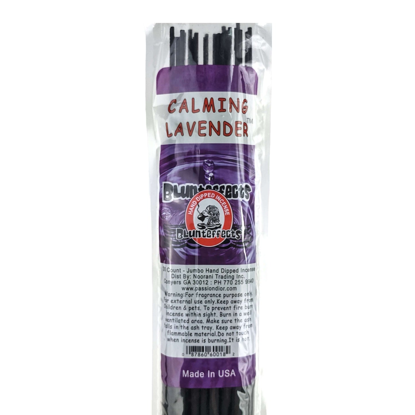 Calming Lavender Scent, 19" BluntEffects Jumbo Incense