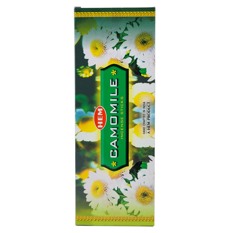HEM Incense Sticks 20-Stick Hex Packs, Camomile Scent