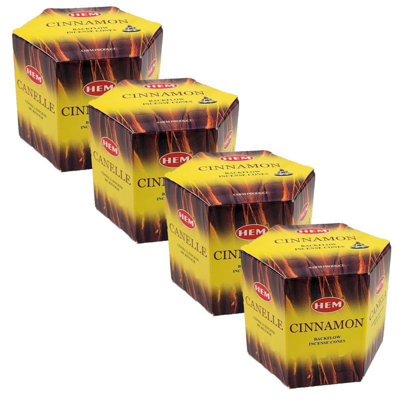 HEM Backflow Incense Cones, 40 Cone Pack, Cinnamon