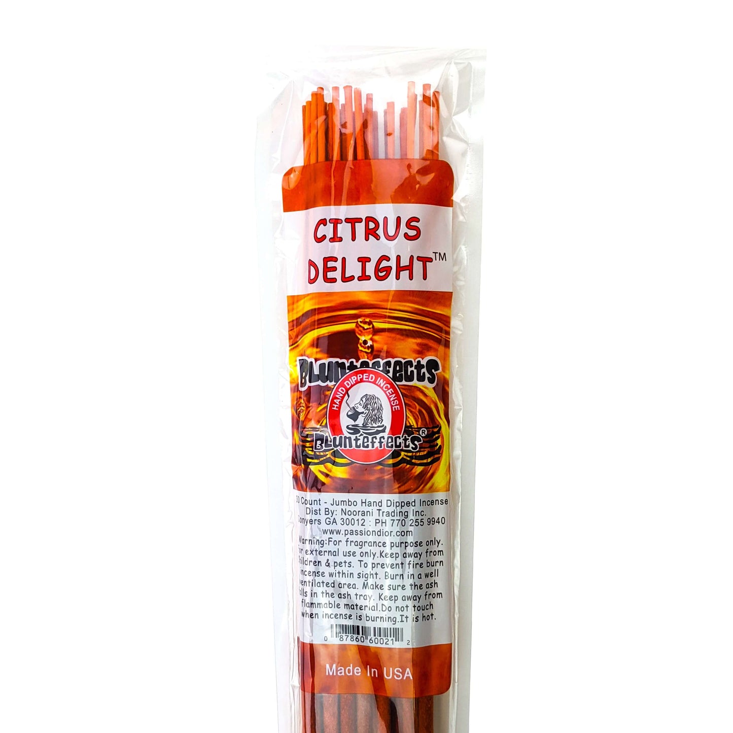 Citrus Delight Scent, 19" BluntEffects Jumbo Incense